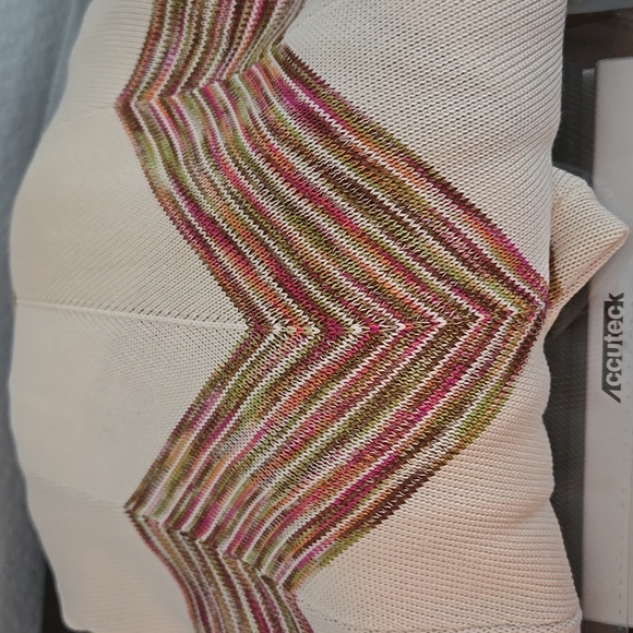 CALYPSO ST BARTH 100% Silk Striped Kimono Sleeve Poncho Style Sweater One Size - Picture 13 of 13